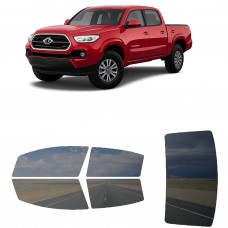 לרכב Toyota Tacoma Crew PU 2016 ציפוי חלונות שחורים רב פעמי סיליקון לחלונות קדמיים, אחוריים ולחלון האחורי