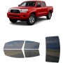לרכב Toyota Tacoma Twin Cab PU 2005 ציפוי חלונות שחורים רב פעמי סיליקון לחלונות קדמיים, אחוריים ולחלון האחורי