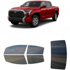 לרכב Toyota Tundra Crew PU 2022 ציפוי חלונות שחורים רב פעמי סיליקון לחלונות קדמיים, אחוריים ולחלון האחורי