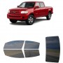 לרכב Toyota Tundra D-Cab Crew PU 2004 ציפוי חלונות שחורים רב פעמי סיליקון לחלונות קדמיים, אחוריים ולחלון האחורי