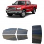 לרכב Toyota Tundra PU 1999 ציפוי חלונות שחורים רב פעמי סיליקון לחלונות קדמיים, אחוריים ולחלון האחורי