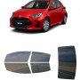 לרכב Toyota Yaris Hatchback (Yaris hatchback) 2020 ציפוי חלונות שחורים רב פעמי סיליקון לחלונות קדמיים, אחוריים ולחלון האחורי