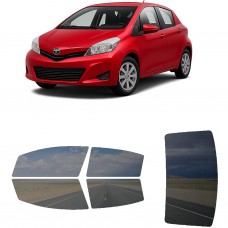 לרכב Toyota Yaris Hatchback 2012 ציפוי חלונות שחורים רב פעמי סיליקון לחלונות קדמיים, אחוריים ולחלון האחורי