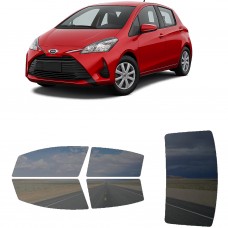 לרכב Toyota Yaris Hatchback 2018 ציפוי חלונות שחורים רב פעמי סיליקון לחלונות קדמיים, אחוריים ולחלון האחורי