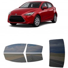 לרכב Toyota Yaris Hatchback 2020 ציפוי חלונות שחורים רב פעמי סיליקון לחלונות קדמיים, אחוריים ולחלון האחורי