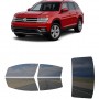 לרכב Volkswagen Atlas SUV 2018 ציפוי חלונות שחורים רב פעמי סיליקון לחלונות קדמיים, אחוריים ולחלון האחורי