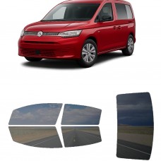 לרכב Volkswagen Caddy 2021 ציפוי חלונות שחורים רב פעמי סיליקון לחלונות קדמיים, אחוריים ולחלון האחורי