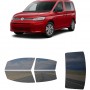 לרכב Volkswagen Caddy 2021 ציפוי חלונות שחורים רב פעמי סיליקון לחלונות קדמיים, אחוריים ולחלון האחורי