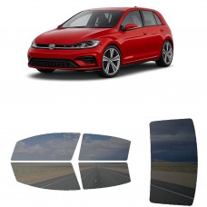 לרכב Volkswagen Golf 7 5 Door R 2019 ציפוי חלונות שחורים רב פעמי סיליקון לחלונות קדמיים, אחוריים ולחלון האחורי