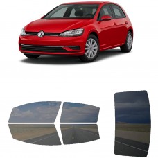 לרכב Volkswagen Golf 7 2017 ציפוי חלונות שחורים רב פעמי סיליקון לחלונות קדמיים, אחוריים ולחלון האחורי