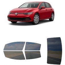 לרכב Volkswagen Golf 8 2021 ציפוי חלונות שחורים רב פעמי סיליקון לחלונות קדמיים, אחוריים ולחלון האחורי