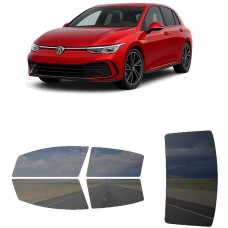 לרכב Volkswagen Golf R 2021 ציפוי חלונות שחורים רב פעמי סיליקון לחלונות קדמיים, אחוריים ולחלון האחורי