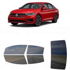 לרכב Volkswagen Jetta GLI 2021 ציפוי חלונות שחורים רב פעמי סיליקון לחלונות קדמיים, אחוריים ולחלון האחורי