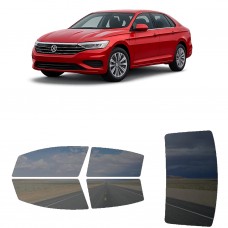 לרכב Volkswagen Jetta Sedan 2019 ציפוי חלונות שחורים רב פעמי סיליקון לחלונות קדמיים, אחוריים ולחלון האחורי