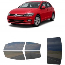 לרכב Volkswagen polo 2018 ציפוי חלונות שחורים רב פעמי סיליקון לחלונות קדמיים, אחוריים ולחלון האחורי