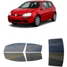 לרכב Volkswagen Rabbit Two-door Hatchback 2006 ציפוי חלונות שחורים רב פעמי סיליקון לחלונות קדמיים, אחוריים ולחלון האחורי