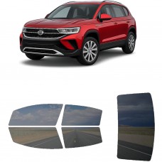 לרכב Volkswagen Taos SUV 2022 ציפוי חלונות שחורים רב פעמי סיליקון לחלונות קדמיים, אחוריים ולחלון האחורי