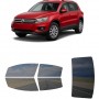 לרכב Volkswagen Tiguan 2015 ציפוי חלונות שחורים רב פעמי סיליקון לחלונות קדמיים, אחוריים ולחלון האחורי