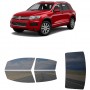 לרכב Volkswagen Touareg SUV 2011 ציפוי חלונות שחורים רב פעמי סיליקון לחלונות קדמיים, אחוריים ולחלון האחורי