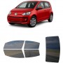 לרכב Volkswagen Up Four-door 2014 ציפוי חלונות שחורים רב פעמי סיליקון לחלונות קדמיים, אחוריים ולחלון האחורי