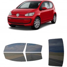לרכב Volkswagen Up Two-door 2012 ציפוי חלונות שחורים רב פעמי סיליקון לחלונות קדמיים, אחוריים ולחלון האחורי