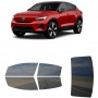לרכב Volvo C40Recharge C40 2022 ציפוי חלונות שחורים רב פעמי סיליקון לחלונות קדמיים, אחוריים ולחלון האחורי