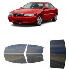 לרכב Volvo C70 Two-door Coupe 1998 ציפוי חלונות שחורים רב פעמי סיליקון לחלונות קדמיים, אחוריים ולחלון האחורי