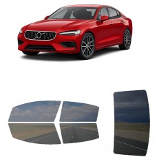 לרכב Volvo S60 2019 ציפוי חלונות שחורים רב פעמי סיליקון לחלונות קדמיים, אחוריים ולחלון האחורי