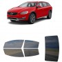 לרכב Volvo V60V60 Cross Countny Station Wagon 2015 ציפוי חלונות שחורים רב פעמי סיליקון לחלונות קדמיים, אחוריים ולחלון האחורי