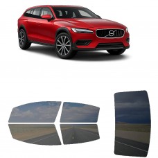 לרכב Volvo V60V60 Cross Countny Station Wagon 2019 ציפוי חלונות שחורים רב פעמי סיליקון לחלונות קדמיים, אחוריים ולחלון האחורי