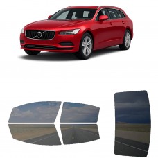 לרכב Volvo V90 2017 ציפוי חלונות שחורים רב פעמי סיליקון לחלונות קדמיים, אחוריים ולחלון האחורי