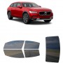 לרכב Volvo V90V90 Cross Country Station Wagon 2017 ציפוי חלונות שחורים רב פעמי סיליקון לחלונות קדמיים, אחוריים ולחלון האחורי