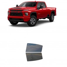 לרכב Chevrolet Silverado 3000HD 2020 ציפוי חלונות שחורים רב פעמי סיליקון לחלונות אחוריים