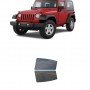 לרכב Jeep Wrangler Two-door 2007 ציפוי חלונות שחורים רב פעמי קשיח לחלונות אחוריים