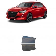 לרכב Peugeot 208 2021 ציפוי חלונות שחורים רב פעמי סיליקון לחלונות אחוריים