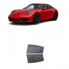 לרכב Porsche 911 Targa 4 GTS 2022 ציפוי חלונות שחורים רב פעמי סיליקון לחלונות אחוריים