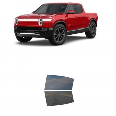 לרכב Rivian R1T Crew PU 2022 ציפוי חלונות שחורים רב פעמי סיליקון לחלונות אחוריים