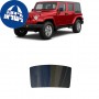 לרכב Jeep Wrangler Four-Door 2007 ציפוי חלונות שחורים רב פעמי סיליקון לחלון האחורי