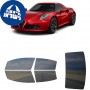 לרכב Alfa Romeo 4C 2015 ציפוי חלונות שחורים רב פעמי סיליקון לחלונות קדמיים, אחוריים ולחלון האחורי