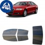 לרכב Audi A6 A6L 2005 ציפוי חלונות שחורים רב פעמי סיליקון לחלונות קדמיים, אחוריים ולחלון האחורי