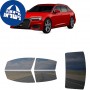 לרכב Audi A6Avant S-Line 2020 ציפוי חלונות שחורים רב פעמי סיליקון לחלונות קדמיים, אחוריים ולחלון האחורי