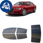 לרכב Audi A8 A8L 2011 ציפוי חלונות שחורים רב פעמי סיליקון לחלונות קדמיים, אחוריים ולחלון האחורי