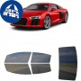 לרכב Audi R8 2018 ציפוי חלונות שחורים רב פעמי סיליקון לחלונות קדמיים, אחוריים ולחלון האחורי