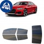 לרכב Audi RS5 2018 ציפוי חלונות שחורים רב פעמי סיליקון לחלונות קדמיים, אחוריים ולחלון האחורי
