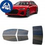 לרכב Audi RS6 2020 ציפוי חלונות שחורים רב פעמי סיליקון לחלונות קדמיים, אחוריים ולחלון האחורי
