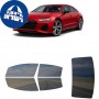 לרכב Audi RS7 2021 ציפוי חלונות שחורים רב פעמי סיליקון לחלונות קדמיים, אחוריים ולחלון האחורי