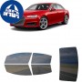 לרכב Audi S4 2017 ציפוי חלונות שחורים רב פעמי סיליקון לחלונות קדמיים, אחוריים ולחלון האחורי