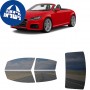 לרכב Audi TT Roadster 2021 ציפוי חלונות שחורים רב פעמי סיליקון לחלונות קדמיים, אחוריים ולחלון האחורי
