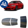 לרכב BMW M2 2016 ציפוי חלונות שחורים רב פעמי סיליקון לחלונות קדמיים, אחוריים ולחלון האחורי