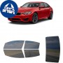לרכב BMW M3 2018 ציפוי חלונות שחורים רב פעמי סיליקון לחלונות קדמיים, אחוריים ולחלון האחורי